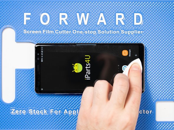 Make sure you remove any residue or dust from the front of the phone