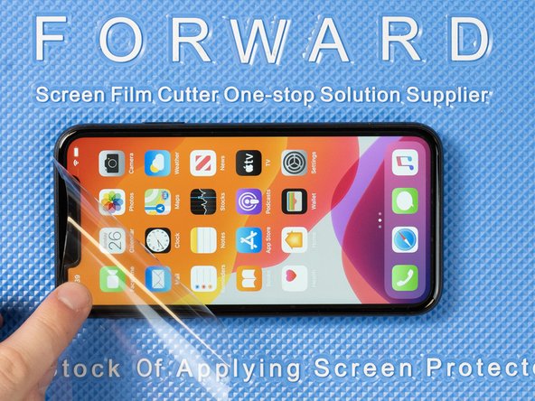 Grip the peelable tab with tweezers or your fingers and peel the protective layer away from the film.