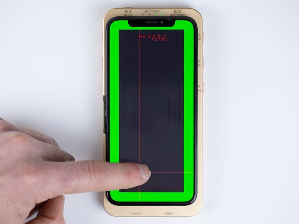 To use this as a test drag the cross up &amp; down followed by left and right.