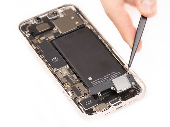 Use a pair of tweezers or your fingers to remove the loudspeaker.