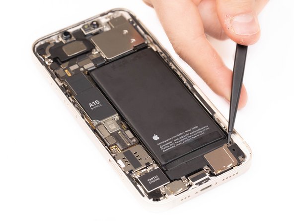 Use a pair of tweezers or your fingers to remove the loudspeaker.