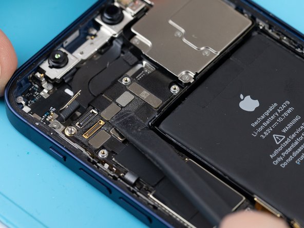 Using a spudger or your fingernail, disconnect the front camera flex.