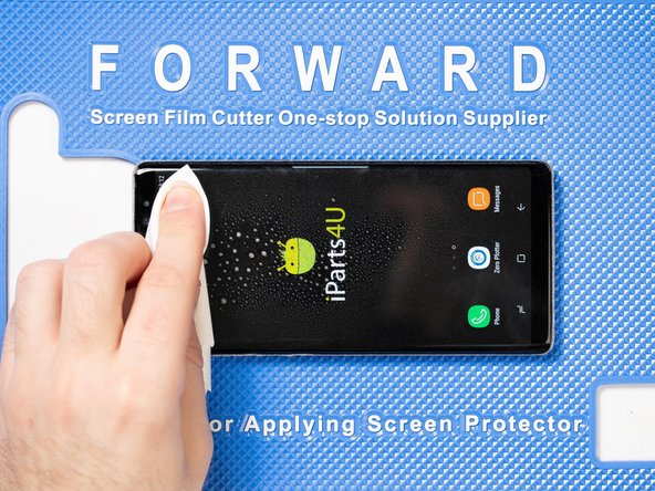 Make sure you remove any residue or dust from the front of the phone