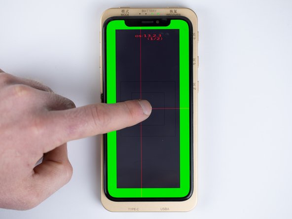 To use this as a test drag the cross up &amp; down followed by left and right.