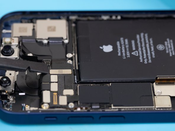 Using a spudger or your fingernail, disconnect the 1X rear camera flex from its socket.