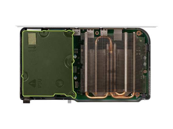 Lift the power supply straight up to disconnect it from the motherboard.