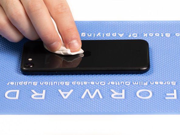 Make sure you remove any residue or dust from the back of the phone