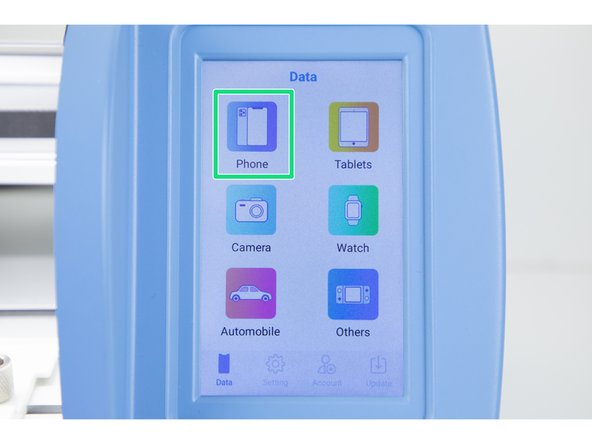 Choose the type of device you are using. For this example we'll choose 'Phone'.