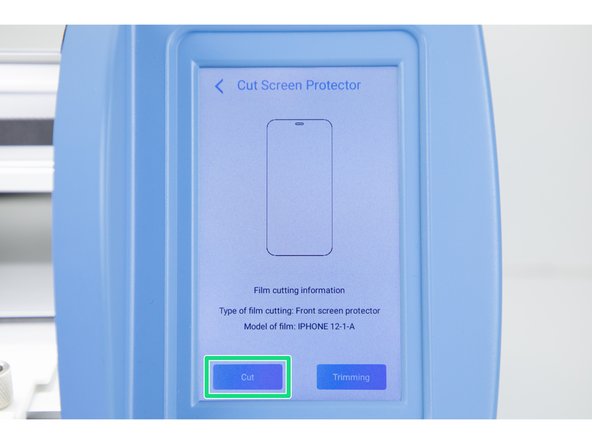 Press 'Cut'. Your film will now begin cutting.