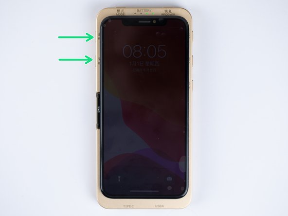 To adjust the brightness on the display. you can use the 'BRIGHT' button on the left-hand side of the testbox to choose between different  brightness options.