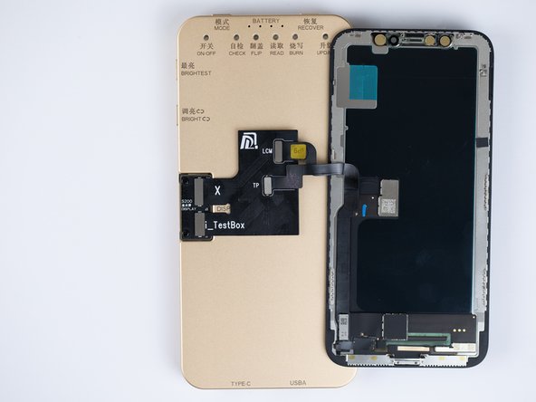 Plug in your screen flex cables to the flex cable tester.