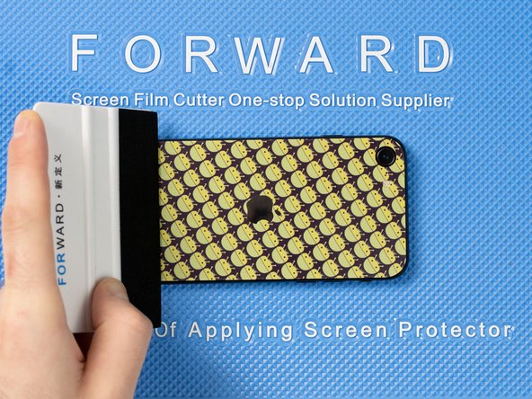 Run your application tool across the entire back film to ensure it's bonded well with the back of your phone.