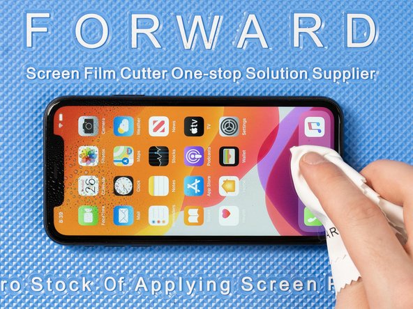 Make sure you remove any residue or dust from the front of the phone