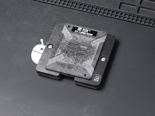 Place your iPhone 11 IC Chip into an iPhone 11 reballing platform.