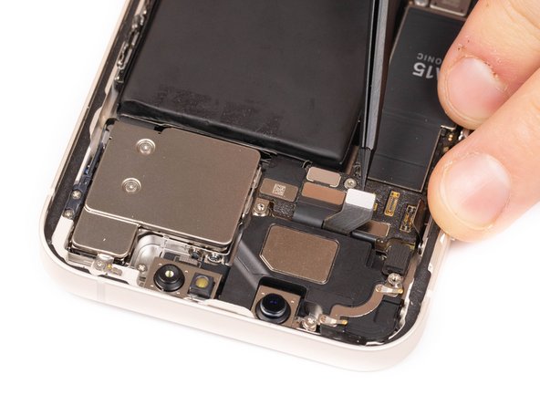 Disconnect the front camera flex.