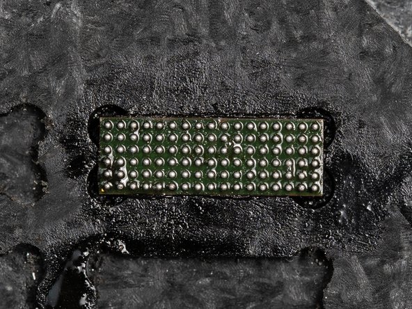 Heat for 10-15 seconds until you see the solder balls form.