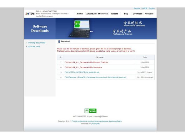 If you’ve never installed ZXW or you need to reinstall it for whatever reason, download it here.