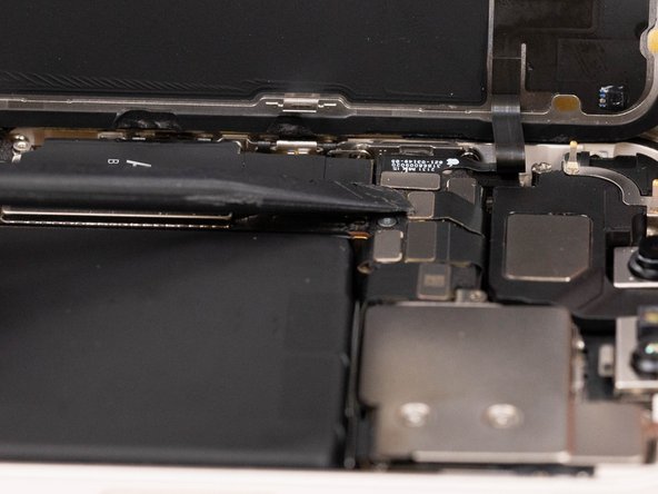 Disconnect the front sensor assembly cable connector with a spudger or your fingernail.