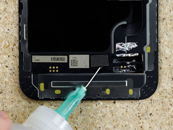 Using IPA &amp; tweezers pry the flex away from the display.