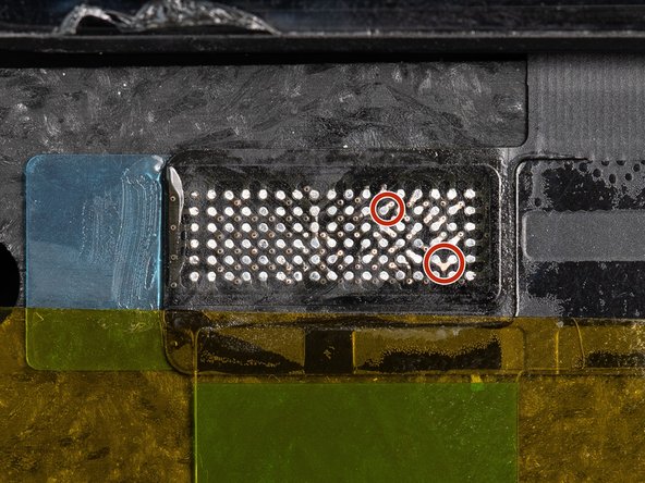 If you apply too much pressure you can risk uncovering the connections between the solder joints or the ground layer which will cause issues when connecting the chip as it won't sit perfectly flat.