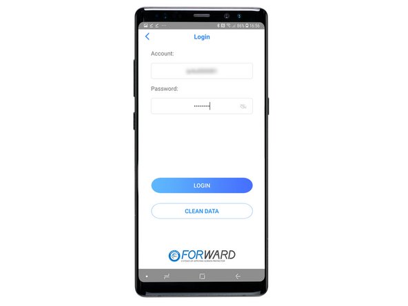 Once you've entered your details, click 'Login'.