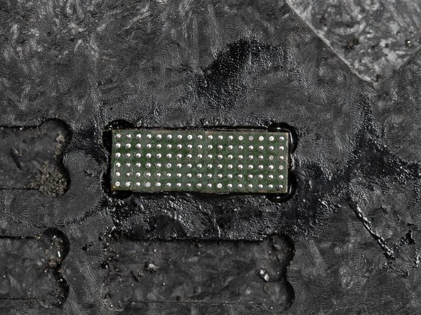 Clean your chip with IPA and a cotton bud to remove any excess flux and underfill.