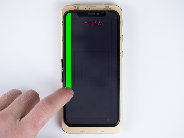 One of the menus will take you to a touch test photo. You can use this menu to perform your touch tests on the screen.