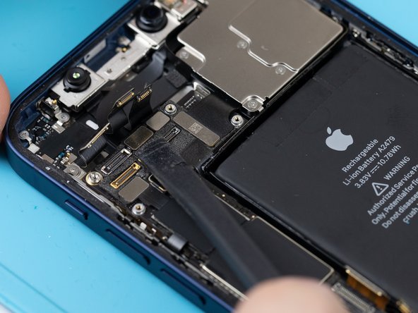 Using a spudger or your fingernail, disconnect the infared camera flex.