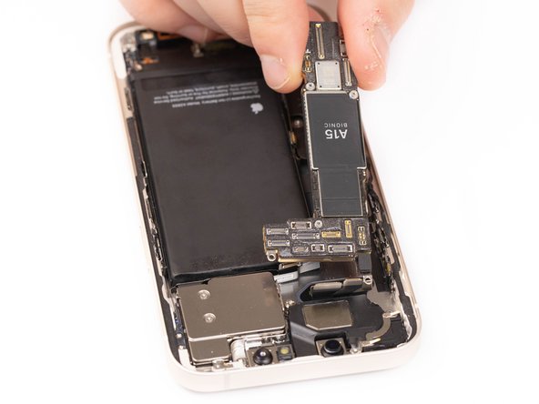 To avoid damaging the cable you will need to remove the battery before you remove the motherboard and then disconnect the 5G cable. You can then continue following this guide. To remove your iPhone 13 battery, follow this guide here.