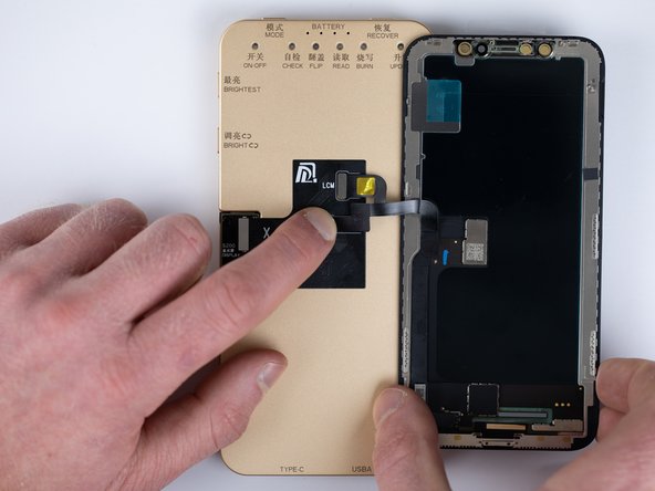 Plug in your screen flex cables to the flex cable tester.