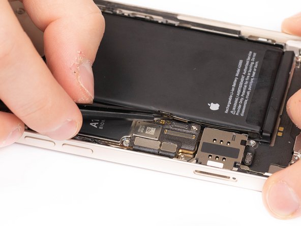 Disconnect the sim reader flex from it's socket.