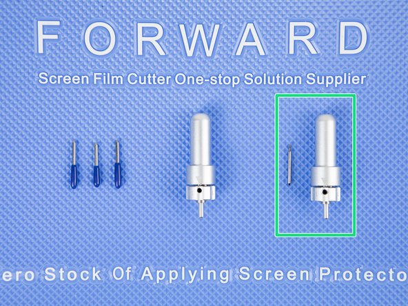 The second (Middle) is a replacement blade holder, you may need one of these if your blade holder has been damaged.