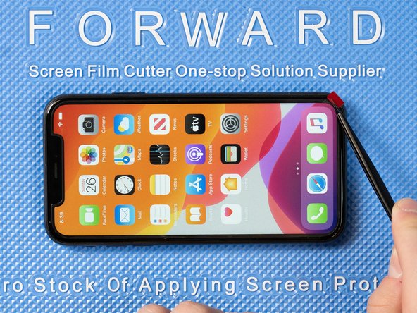 You can use tweezers to pick the protective layer away however there is a chance of piercing or scratching the film so we'd recommend using a peelable tab instead.