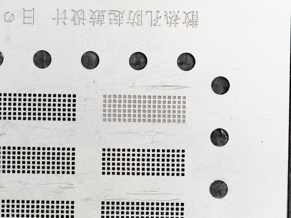 Check all of the holes are filled in with solder paste.