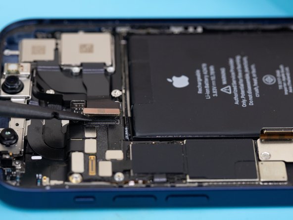 Using a spudger or your fingernail, disconnect the 1X rear camera flex from its socket.