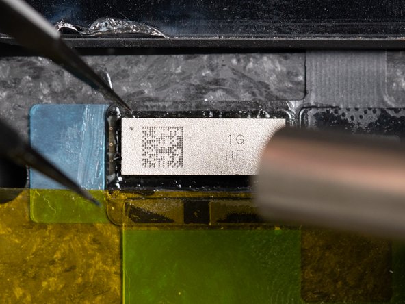 Be careful not to press down on the IC or move the IC too far as it can cause a short under the IC.