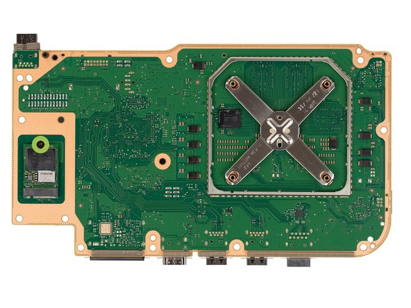 Remove the 5.1 mm-long screw securing the SSD card to the motherboard.