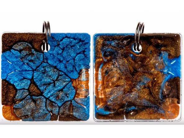 The jewelry in the second and third images was created by TotalBoat Ambassador Dwain Coufal, of Casual Collisions. For more inspiration check out his complete video series on Youtube  titled Fun With Epoxy Jewelry.