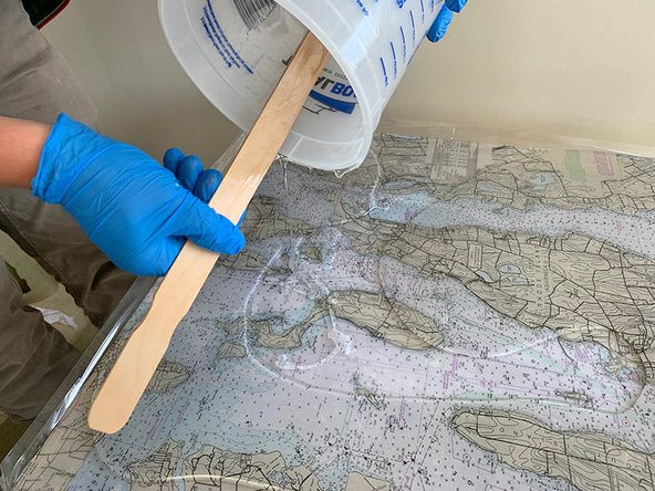 If you plan to do multiple flood coats to build depth, wait 4-8 hours before doing another pour. You'll want to pour the next layer when the epoxy is still in the gel state and the heat caused by the reaction has dissipated.