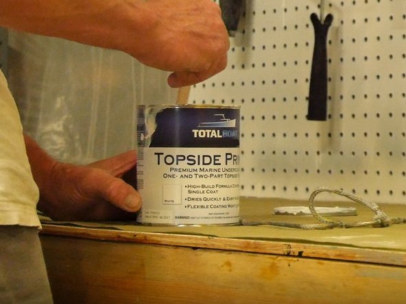 Wood and Previously Painted Surfaces: Prime the properly prepared surface with a thin coat of TotalBoat Topside Primer, as directed.
