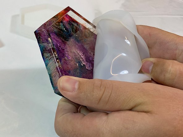 Let your coasters cure in their molds for 24 hours.