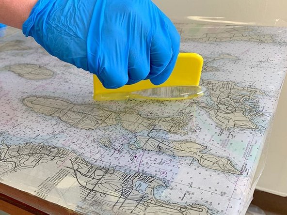 Dispense 1 part resin to 1 part hardener (by volume) into a clean mixing cup. Mix com- ponents thoroughly, using the 2-cup mixing method mentioned in Step 6.