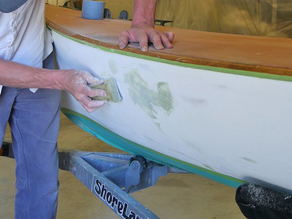 Sand TotalFair. We recommended sanding TotalFair as soon as it's cured enough to sand. If TotalFair is allowed to sit more than two days, it can become harder to sand.