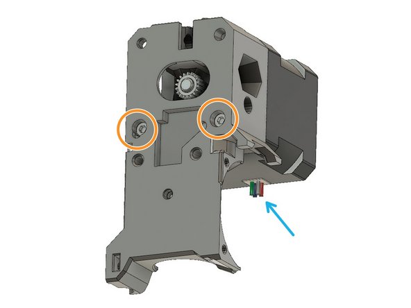 The motor shaft should protrude by approximately 1mm.