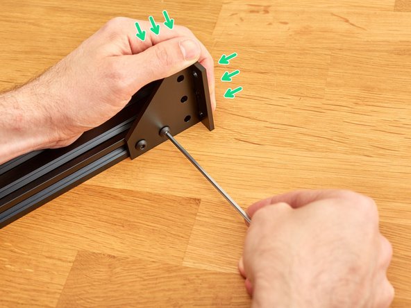 Make sure that you are workng on a flat and hard surface.