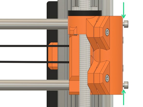No need to be very precise with the belt tension here as the final tension will be improved later.