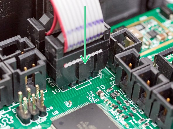 Extruder thermistor (has yellow and green heat shrink).