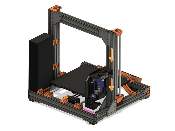 Slide the case down together with the inserted T-nut.