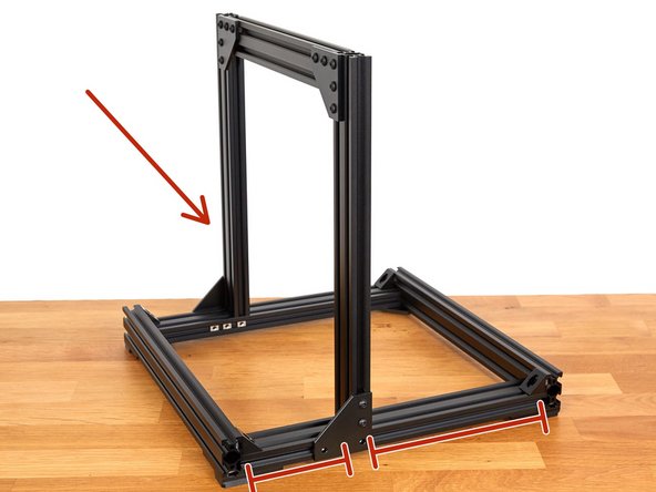 Place the Z axis on the Y axis as shown on the 1st image. Place the Z axis a little closer towards the back of the frame (we will set the  correct distance in a later step).