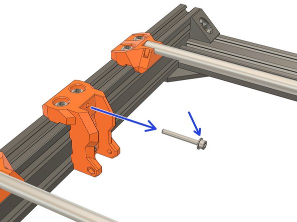 Remove the M3x25 screw, used during installation, from the y_idler_mount and add a washer to the screw.